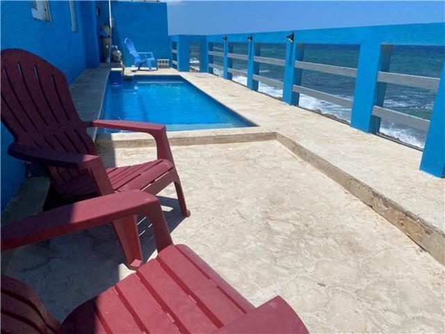 アレシボ Casita Familiar Con Vista Al Mar Y Piscinaヴィラ エクステリア 写真